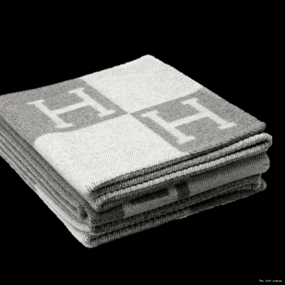 WOOL HERMES THROW CLASSIC BLANKET 0822